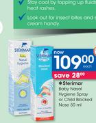 Sterimar Baby Nasal Hygiene Spray Or Child Blocked Nose-50ml Each