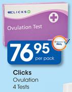 Clicks Ovulation 4 Tests-Per Pack
