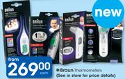 Braun Thermometers-Each