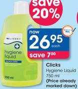 Clicks Hygiene Liquid-750ml Each