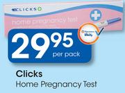 Clicks Home Pregnancy Test-Per Pack