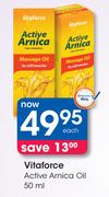 Vitaforce Active Arnica Oil-50ml Each