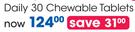 Reuterina Daily 30 Chewable Tablets