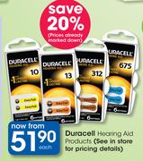 Duracell Hearing Aid Products-Each