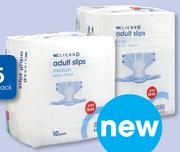 Clicks 10-Pack Adult Slips Medium-Each
