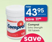 Compral Extra Strength 100 Tablets-Per Pack