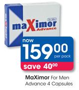 MaXimor For Men Advance 4 Capsules-Per Pack