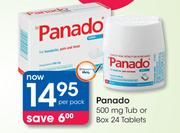 Panado 500mg Tub or Box 24 Tablets-Per Pack