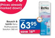 Bausch & Lomb Renu Multi-Purpose Solution-360ml