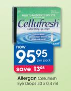 Allergan Cellufresh Eye Drops 30 x 0.4ml-Per Pack