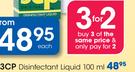 3CP Disinfectant Liquid-100ml Each