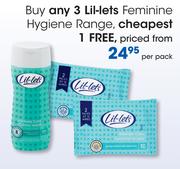 Lil-Lets Feminine Hygiene Range-Per Pack
