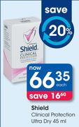 Shield Clinical Protection Ultra Dry-45ml