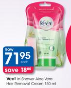 Veet In Shower Aloe Vera Hair Removal Cream-150ml