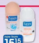 Sanex for Women Roll-On-50ml Each