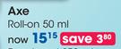 Axe Roll-On-50ml Each