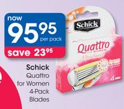 Schick Quattro for Women 4-Pack Blades-Per Pack