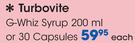 Turbovite G-Whiz Syrup 200ml Or 30 Capsules-Each
