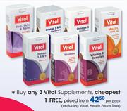 Vital Supplements (Excluding Voost, Health Foods, Teas)-Per Pack