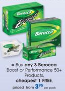 Berocca Boost or Performance 50+ Products-Per Pack