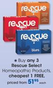 Rescue Select Homeopathic Products-Each