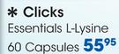 Clicks Essentials L-Lysine-60 Capsules