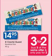 Creche Guard Breakfast Bar-40g Each