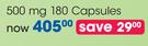 Eye Q 500mg 180 Capsules Or Chewable Capsules-Per Pack