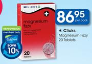 Clicks Magnesium Fizzy 20 Tablets-Per Pack