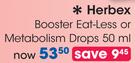 Herbex Booster Eat-Less Or Metabolism Drop-50ml