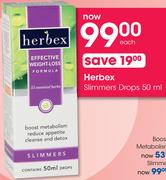 Herbex Slimmers Drops-50ml Each