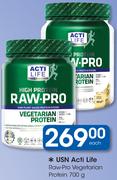 USN Acti Life Raw-Pro Vegetarian Protein-700g Each