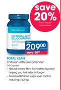 GNC Total Lean Chitosan with Glucomannan 120 Capsules-Per Pack