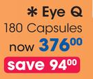 Eye Q Chews 60 Gel Capsules Or 500mg 180 Capsules-Per Pack