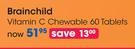 Brain Child Vitamin C Chewable 60 Tablets-Per Pack