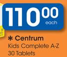 Centrum Kids Complete A-Z 30 Tablets-Each