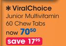 ViralChoice Junior Multivitamin 60 Chew Tabs-Per Pack