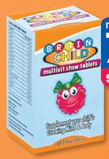 Brain Child Multivitamin Chewable 60 Tablets-Per Pack