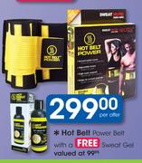 Hot Belt Power Belt With A Free Sweat Gel-Per Offer