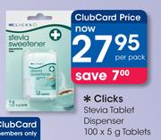 Clicks Sucralose Sweetener Stick Sachets-100 x 1g
