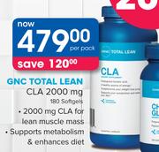GNC Total Lean CLA 2000mg 180 Softgels-Per Pack