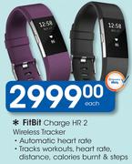 Fitbit Charge HR 2 Wireless Tracker-Each