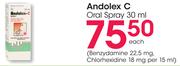 Andolex C Oral Spray-30ml