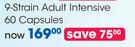 Probiflora 9 Strain Adult Intensive 60 Capsules-Per Pack