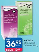 Clicks Effervescent Granules-120g Each