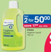 Clicks Hygiene Liquid-2x750ml