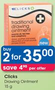 Clicks Drawing Ointment-2x15g