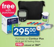 Contour Plus Kit & Free 50 Testing Strips-Per Offer