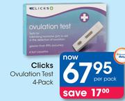 Clicks 4 Pack Ovulation Test-Per Pack
