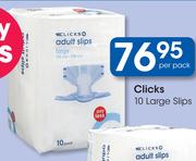 Clicks 10 Large Slips-Per Pack